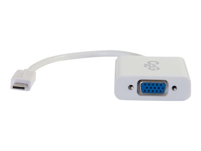 C2G USB 3.1 USB Type C To VGA Adapter - USB C to VGA White - Externí video adaptér - USB 3.1 - D-Su 88844