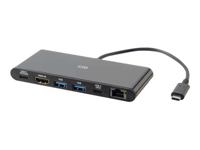 C2G USB-C Docking Station with 4K HDMI, Ethernet, USB and Power Delivery - Dokovací stanice - USB-C 88846