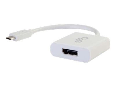 C2G USB C to DisplayPort Adapter Converter - USB Type C to DisplayPort White - Externí video adapté 80520