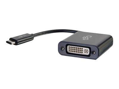 C2G USB C to DVI-D Video Converter - USB Type C to DVI Adapter - Black - Externí video adaptér - US 80524