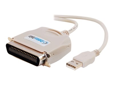 C2G USB to IEEE-1284 Printer Cable - Paralelní adaptér - USB - IEEE 1284 - béžová 81626