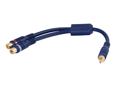 C2G Velocity - Audio adaptér - RCA (M) do RCA (F) - dvojitě stíněný stočený pár vodičů 80317