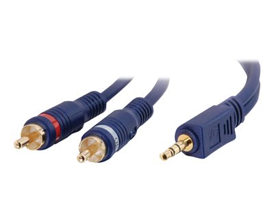 C2G Velocity - Audio kabel - RCA (M) do stereo mini jack (M) - 50 cm - odstíněný 80272