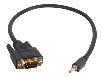 C2G Velocity DB9 Male to 3.5mm Male Adapter Cable - Sériový kabel - stereo mini jack (M) do DB-9 (M 87187