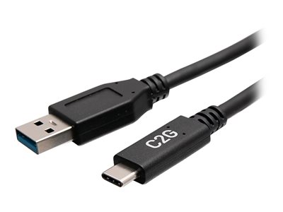 C2G28875, 1ft USB 3.0 USB-C TO USB-A M/M BLK