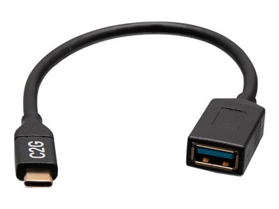 C2G29515, USB-C to USB A Dongle Adapter Black