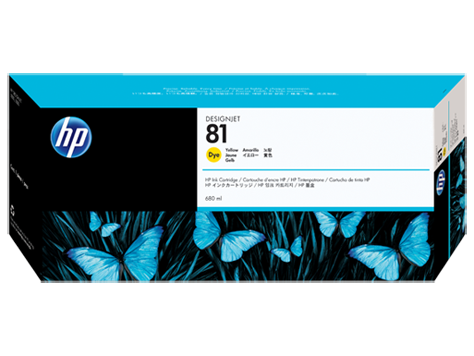 C4933A HP 81 YELLOW cartridge DG5000
