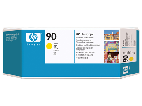 C5057A HP No. 90 Yellow Printhead and Printhead Cleaner