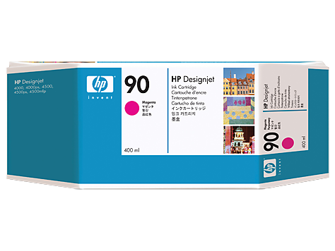 C5063A HP No. 90 Magenta Ink Cartridge (400 ml)