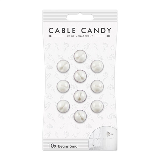 CABLE CANDY Small Beans,10ks,bílý CC015 9005177137727