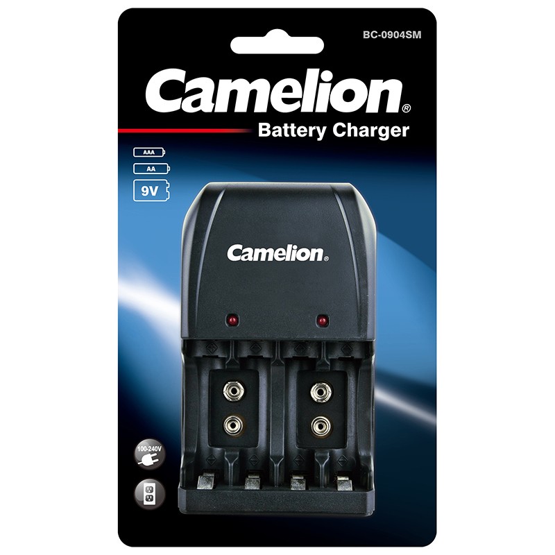 CAMELION BC-0904S, Nabíjačka batérii, čierna BC904SM