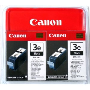 Canon BCI-3E Twin Black Pack - 2-balení - černá - originál - blistr - inkoustový zásobník - pro i45 4479A298