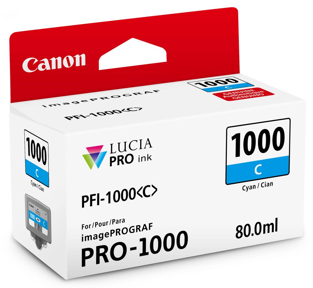 Canon cartridge PFI-1000 C Cyan Ink Tank 0547C001