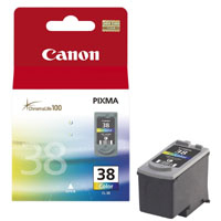 Canon CL-38 - Barva (azurová, purpurová, žlutá) - originál - blistr se zabezpečením - inkoustový zá 2146B008