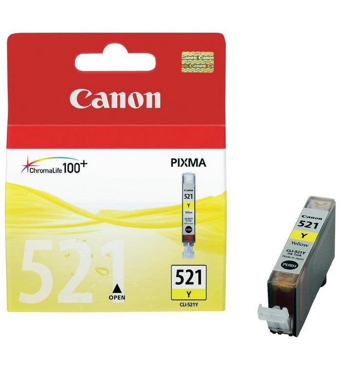 Canon CLI-521Y - 9 ml - žlutá - originál - inkoustový zásobník - pro PIXMA iP3600, iP4700, MP540, M 2936B001