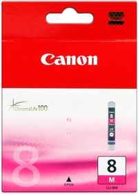 Canon CLI-8M - 13 ml - purpurová - originál - inkoustový zásobník - pro PIXMA iP3500, iP4500, iP530 0622B001
