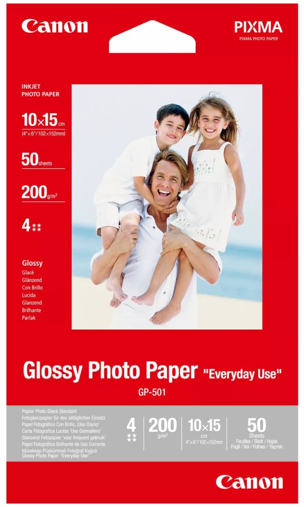 Canon fotopapír GP-501 lesklý4x6 50 listů 0775B081