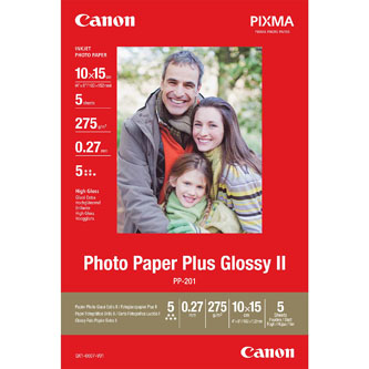 Canon Glossy Photo Paper, foto papier, lesklý, biely, 10x15cm, 4x6", 275 g/m2, 5 ks, 2311B053,