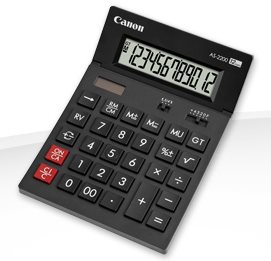 Canon Kalkulačka AS-2200, čierna, stolová, dvanásťmiestna 4584B001