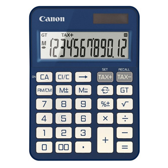 Canon kalkulačka KS-125KB-BL 6818C004, modrá, stolová, dvanásťmiestna, automatické vypnutie