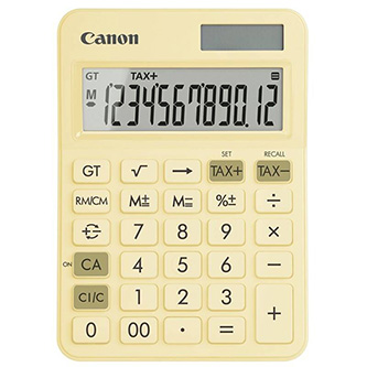Canon kalkulačka LS-125KB-PYL, žltá, vrecková, dvanásťmiestna 6819C004