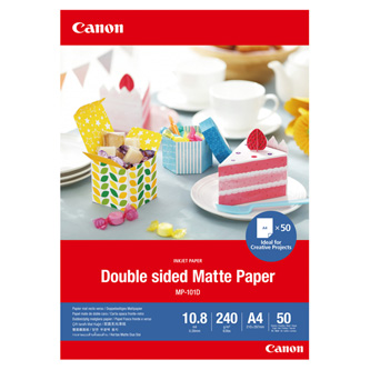 Canon Matte Photo Paper, foto papier, matný, biely, A4, 240 g/m2, 50 ks, MP-101D A4, atramentový 4076C005