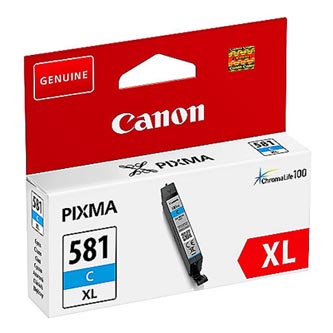 Canon originál ink CLI-581C XL, cyan, 8,3ml, 2049C001, very high capacity, Canon PIXMA TR7550,TR855