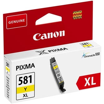 Canon originál ink CLI-581Y XL, yellow, 8,3ml, 2051C001, very high capacity, Canon PIXMA TR7550,TR8