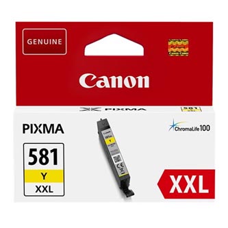 Canon originál ink CLI-581Y XXL, yellow, 11.7ml, 1997C001, very high capacity, Canon PIXMA TR7550,