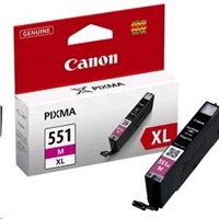 Canon originál ink CLI551M XL, magenta, 11ml, 6445B001, high capacity, Canon PIXMA iP7250, MG5450,