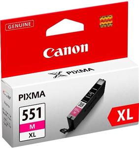 Canon originál ink CLI551M XL, magenta, blister, 11ml, 6445B004, high capacity, Canon PIXMA iP7250,