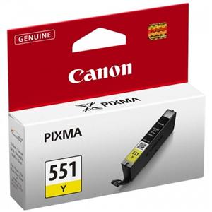 Canon originál ink CLI551Y, yellow, 7ml, 6511B001, Canon PIXMA iP7250, MG5450, MG6350, MG7550