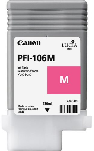 Canon originál ink PFI106M, magenta, 130ml, 6623B001, Canon iPF-6300