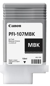 Canon originál ink PFI107MBK, matte black, 130ml, 6704B001, Canon iPF-680, 685, 780, 785
