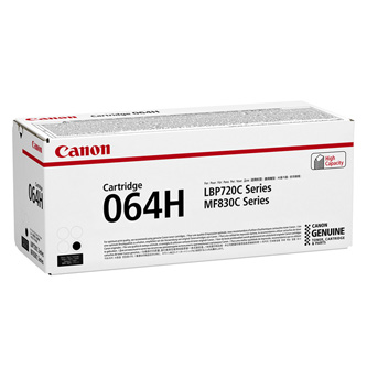 Canon originál toner 064 H BK, black, 13400str., 4938C001, high capacity, Canon i-SENSYS MF832Cdw,