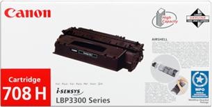 Canon originál toner CRG708H, black, 6000str., 0917B002, high capacity, Canon LBP-3300