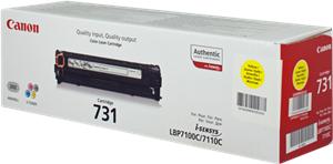 Canon originál toner CRG731, yellow, 1500str., 6269B002, Canon LBP-7100Cn, 7110Cw, MF 8280Cw