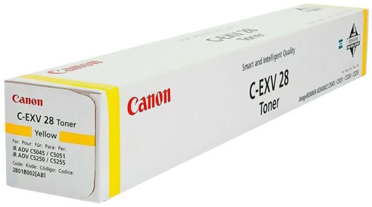 Canon originální TONER CEXV28 YELLOW IR Advance C5045/5051/5250/5255 38 000 stran A4 (5%) 2801B002