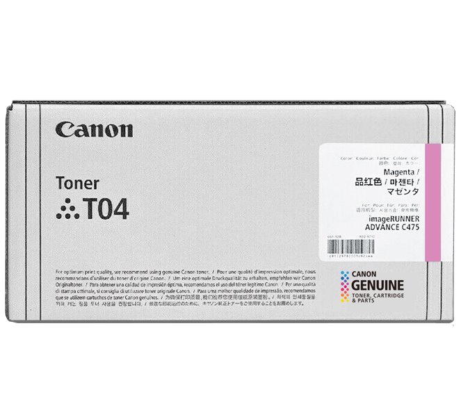 Canon originální TONER T04 MAGENTA iR-ADV C475/C477 27 500 stran A4 (5%) 2978C001