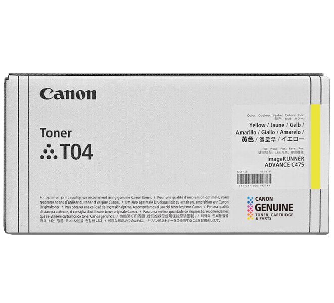 Canon originální TONER T04 YELLOW iR-ADV C475/C477 27 500 stran A4 (5%) 2977C001