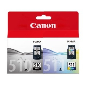 Canon PG-510 / CL-511 Multi pack - 2-balení - černá, barva (azurová, purpurová, žlutá) - originál - 2970B011