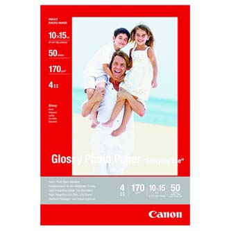 Canon Photo paper glossy, foto papier, lesklý, biely, 10x15cm, 4x6", 210 g/m2, 10 ks, GP-501, 0775B005