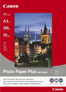 Canon Photo Paper Plus Semi-Glossy, foto papier, pololesklý, saténový, biely, A3+, 13x19", 260 1686B032