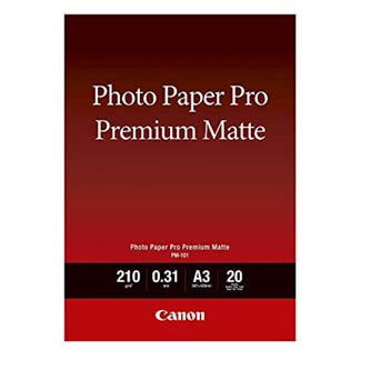 Canon Photo paper premium matte, foto papier, matný, biely, A3, 210 g/m2, 20 ks, 8657B006, atrament