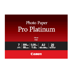 Canon Pro Platinum PT-101 - Vysoce lesklý - 300 micron - A2 (420 x 594 mm) - 300 g/m2 - 20 listy fo 2768B067