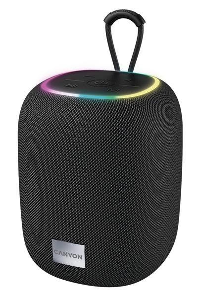 Canyon BSP-8, Bluetooth v 5.2 prenosný reproduktor, USB-C, AUX, TF pam. karta, čierny CNE-CBTSP8B