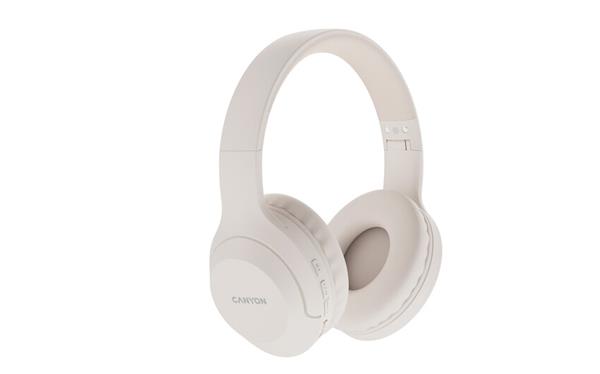 Canyon BTHS-3 Bluetooth bezdrôtové slúchadlá, USB-C nabíjanie, sklápací dizajn, handsfree, 15 hod výdrž, bé CNS-CBTHS3BE