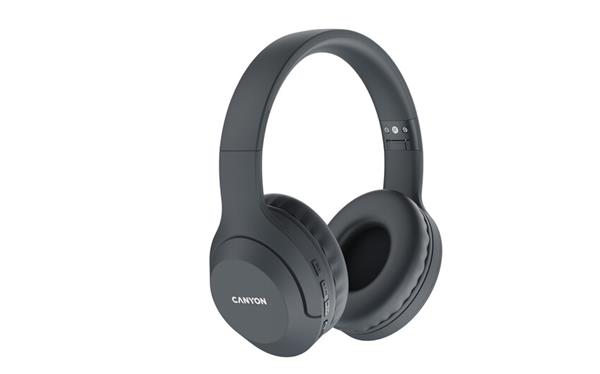 Canyon BTHS-3 Bluetooth bezdrôtové slúchadlá, USB-C nabíjanie, sklápací dizajn, handsfree, 15 hod výdrž, še CNS-CBTHS3DG