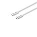 Canyon CCMG60AB15, 1 m kábel, USB-C / USB-C, magnet, PD 60 W, opletený, biely CND-CCMG60AB15W