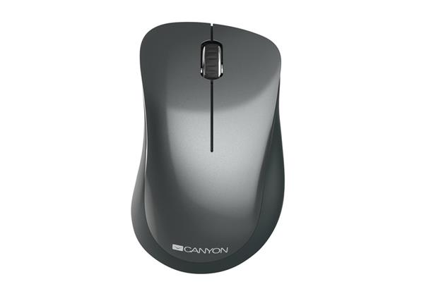 Canyon CNE-CMSW11B, Wireless optická myš Pixart 3065, USB, 1200 dpi, 3 tlač, čierna